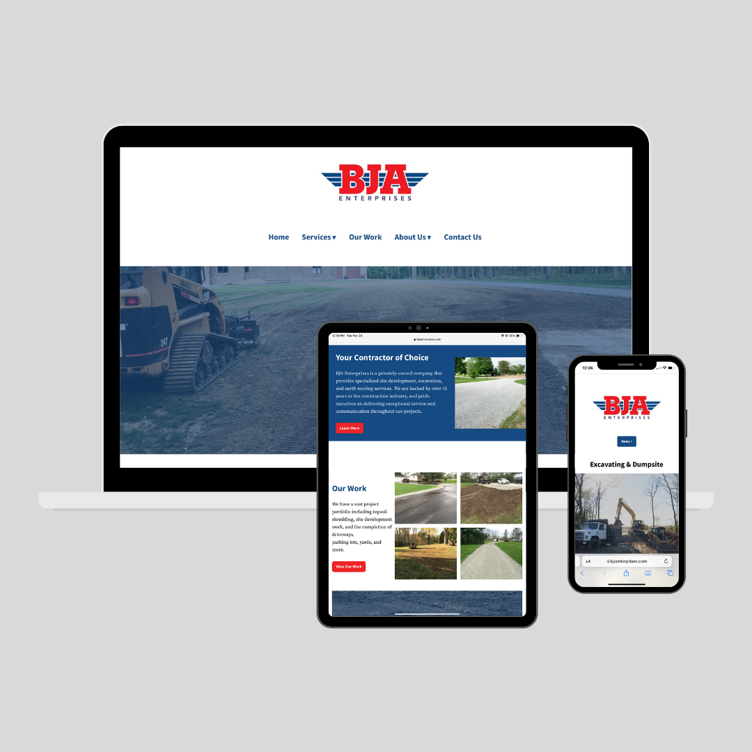 BJA Enterprises website design